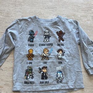 Star Wars Gray Long Sleeve Shirt